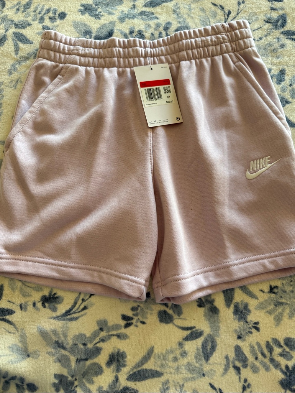 Nike Kid’s Light Lavender Athletic Fleece Shorts
